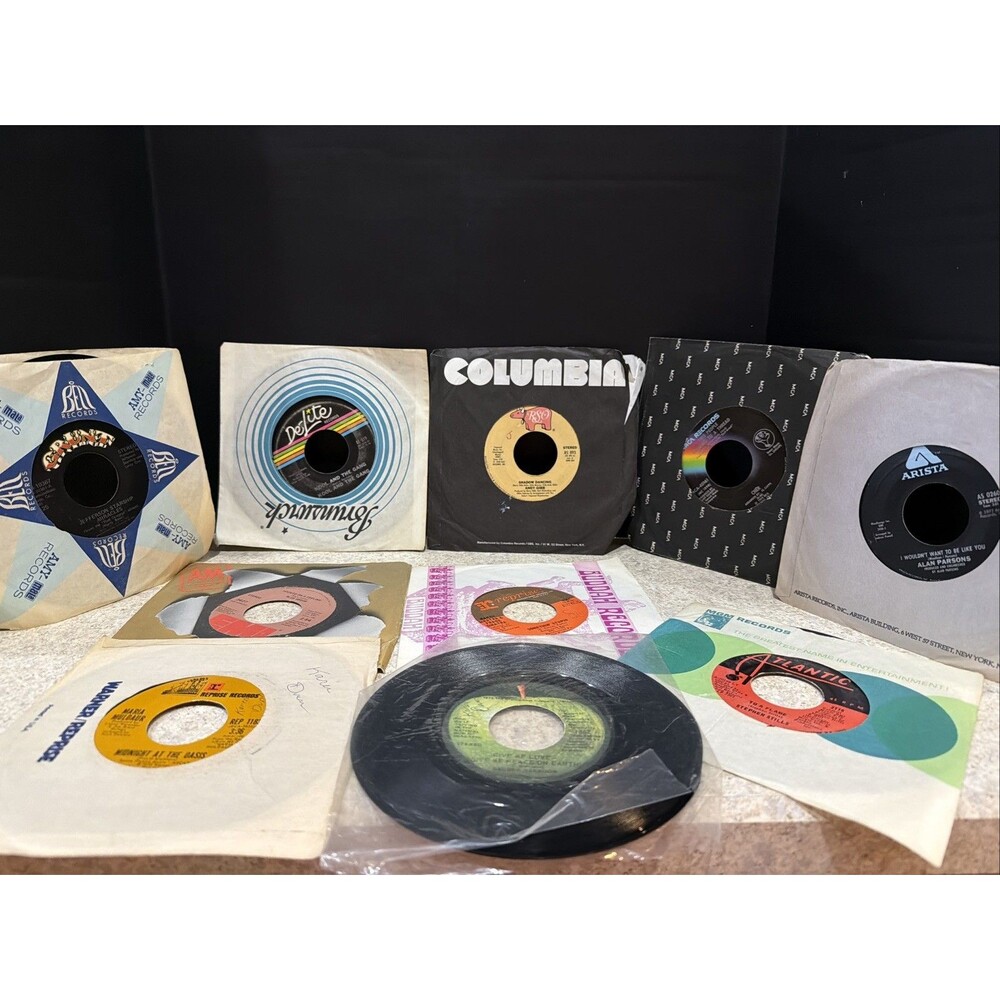 45 RPM Records Lot 10Vintage, Great Variety, vintage 70's